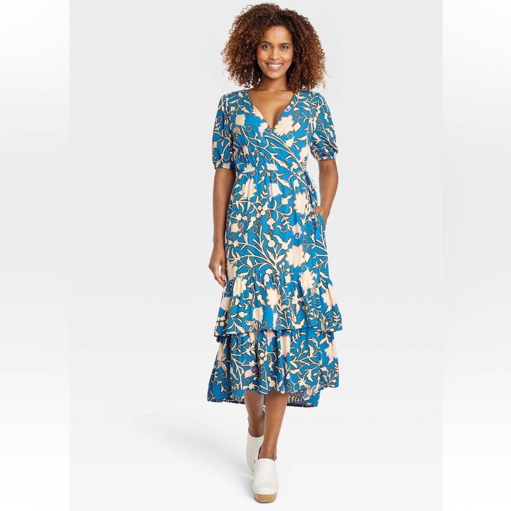 Floral Wrap Dress